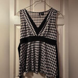 Black and White Houndstooth Dress